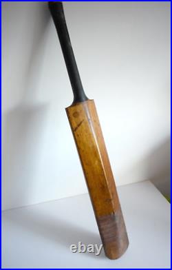 Vintage LAMBERTS Treble spring cricket bat SH Antique Wilfred Rhodes 1920's