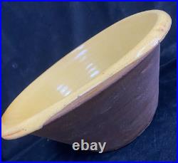 Vintage Large Earthenware English Country Dairy / Dough Bowl / Pancheon