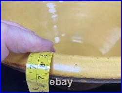 Vintage Large Earthenware English Country Dairy / Dough Bowl / Pancheon