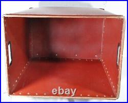 Vintage Large English Woolen Industrial Mill Storage Bin Tapering Solid Sound