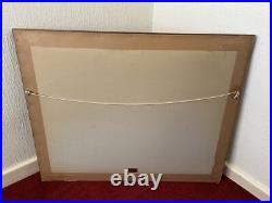 Vintage Large Framed Tapestry English Needlepoint The Lady & the Unicorn Lion