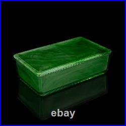 Vintage Lidded Soap Dish, English, Glass, Bathroom Tray, Art Deco, Circa 1930