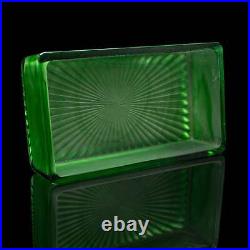 Vintage Lidded Soap Dish, English, Glass, Bathroom Tray, Art Deco, Circa 1930