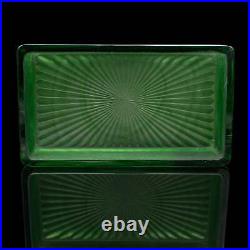 Vintage Lidded Soap Dish, English, Glass, Bathroom Tray, Art Deco, Circa 1930