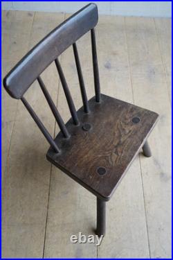 Vintage Mid Century Oak Windsor Regional English Chair