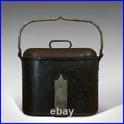 Vintage Navy Rum Kettle, English, Steel, Mess Fanny, Sellman and Hill, C. 1950