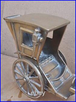 Vintage Old Antique BRASS Horse jib carriage pulling cart Olde English 12 farm