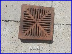 Vintage Old Antique Cast Iron Drain Cover 11 Thick Heavy Duty