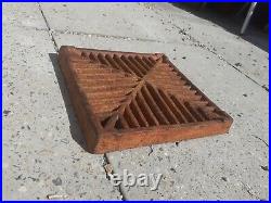 Vintage Old Antique Cast Iron Drain Cover 11 Thick Heavy Duty