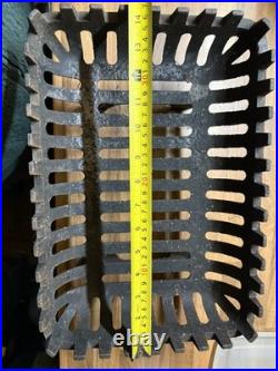 Vintage Old Antique Cast Iron Fire Grate Basket Old English Cottageblack15x10 Vintage Old Antique Cast Iron Fire Grate Basket Old English Cottageblack15x10