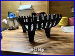 Vintage Old Antique Cast Iron Fire Grate Basket Old English Cottageblack15x10