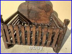 Vintage Old Antique Cast Iron Fire Grate Basket Olde English Cottage Hand Made