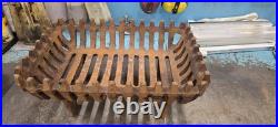 Vintage Old Antique Cast Iron Fire Grate Basket Olde English Cottage black Heavy