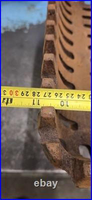 Vintage Old Antique Cast Iron Fire Grate Basket Olde English Cottage black Heavy