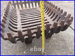 Vintage Old Antique Cast Iron Fire Grate Basket Olde English Cottage black Heavy