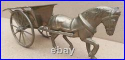 Vintage Old Antique Solid BRASS Horse jib carriage pulling cart Olde English