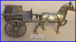 Vintage Old Antique Solid BRASS Horse jib carriage pulling cart Olde English 11