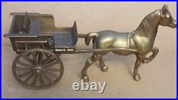 Vintage Old Antique Solid BRASS Horse jib carriage pulling cart Olde English 11