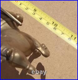 Vintage Old Antique Solid BRASS Horse jib carriage pulling cart Olde English 11