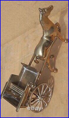 Vintage Old Antique Solid BRASS Horse jib carriage pulling cart Olde English 11