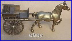 Vintage Old Antique Solid BRASS Horse jib carriage pulling cart Olde English 11