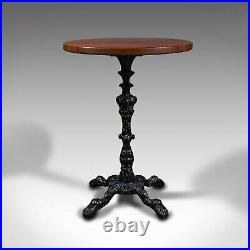 Vintage Orangery Table, English, Circular, Wine, Cast Iron, Mid 20th Century