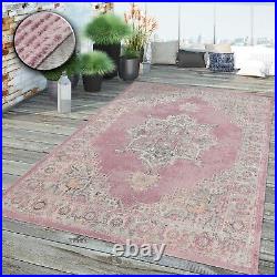 Vintage Oriental Rug Large Antique Style Modern Rugs Pink Living Room Carpet NEW
