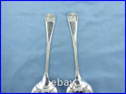 Vintage Pair Of Sterling Silver, Old English Serving Spoons. Sheffield 1995