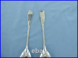 Vintage Pair Of Sterling Silver Old English Shell Salad Servers. Birmingham 1909