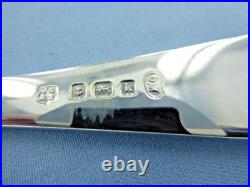 Vintage Pair Of Sterling Silver Old English Shell Salad Servers. Birmingham 1909