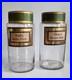Vintage Pair of Large Antique 19thC. French Glass Apothecary Jars 24 cm High