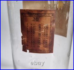 Vintage Pair of Large Antique 19thC. French Glass Apothecary Jars 24 cm High