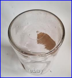 Vintage Pair of Large Antique 19thC. French Glass Apothecary Jars 24 cm High