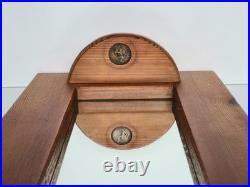 Vintage Pine Wood Ice Signed By A Penny Piece English Scandinavian Style 70