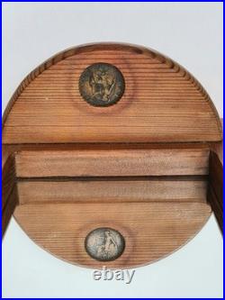 Vintage Pine Wood Ice Signed By A Penny Piece English Scandinavian Style 70