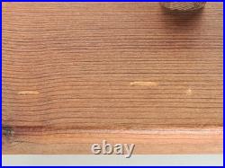 Vintage Pine Wood Ice Signed By A Penny Piece English Scandinavian Style 70