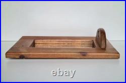 Vintage Pine Wood Ice Signed By A Penny Piece English Scandinavian Style 70