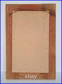 Vintage Pine Wood Ice Signed By A Penny Piece English Scandinavian Style 70