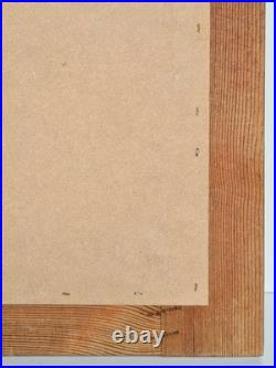 Vintage Pine Wood Ice Signed By A Penny Piece English Scandinavian Style 70