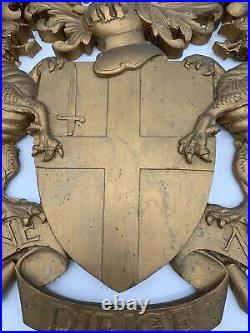 Vintage Plaque Coat of Arms The City Of LondonDomine Dirige Nos London Sign