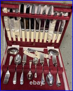 Vintage Prestons Ltd Old English 38 Piece Cutlery Set