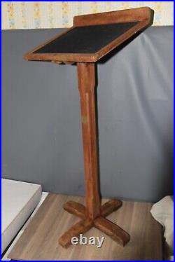 Vintage Quality Heavy Duty Freestanding Wooden Lecturn Stand By F. PEART & Co Ltd