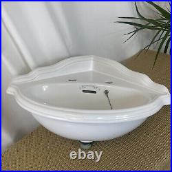 Vintage Reclaimed Corner Sink Traditional English Victorian Ceramic Basin