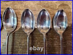 Vintage Set 6 Sheffield 1921 Sterling Silver Old English Pattern Teaspoons 115g