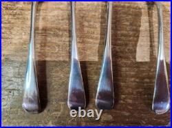 Vintage Set 6 Sheffield 1921 Sterling Silver Old English Pattern Teaspoons 115g