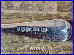 Vintage Set 6 Sheffield 1921 Sterling Silver Old English Pattern Teaspoons 115g