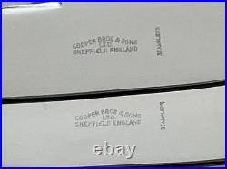 Vintage Set 6 Solid Sterling Silver Old English Pattern Dessert Knives