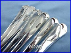 Vintage Set Of Six Sterling Silver, Old English Soup Spoons. Sheffield 1993