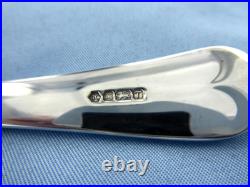 Vintage Set Of Six Sterling Silver, Old English Soup Spoons. Sheffield 1993