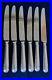 Vintage Sheffield Old English Pip Pattern Set 6 Dinner Knives Silver Plated